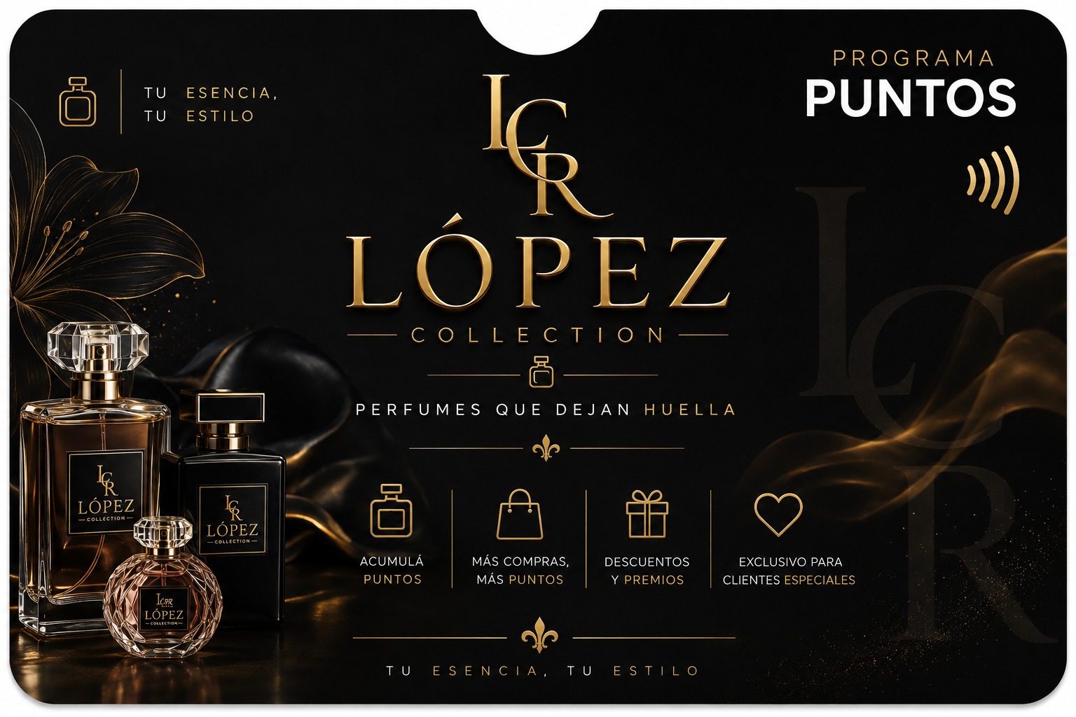 Tarjeta digital de Programa de puntos López Collection